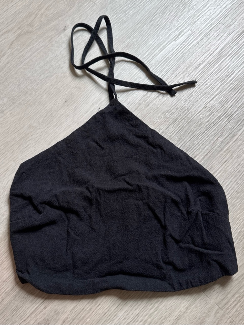 Cotton On Black Halter Crop Top